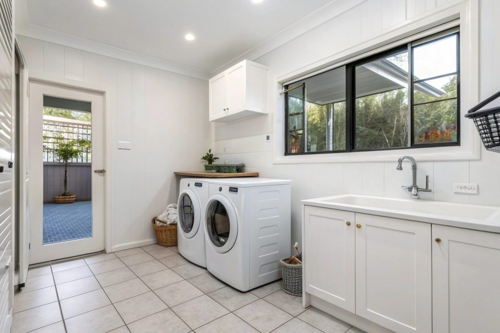 Laundry room wet area waterproofing in Hobart
